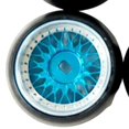 thumbnail image 4 of RC Wheel Rim Tires Rc Tires 4WD Crawler Rally Car for Wltoys K969 K989 P929 1/28 Scale Buggy Hobby Blue, 4 of 4