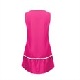 thumbnail image 4 of Ovzne Robes d'Été pour Femmes Robe d'Été Décontractée Unie Sans Manches Courte Grande Taille en Liquidation, 4 of 7