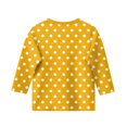 thumbnail image 4 of COM1950s Shirts for Girls, Children's Fashion Solid Color 3/4 Sleeve Round Neck Tops/Shirt, 4 of 8