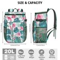 thumbnail image 2 of Vibrant Colorful Floral Insulated Backpack Cooler, Leakproof Cooler Bag with Exotic Flower Pattern for Outdoor Use, 2 of 5
