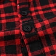 thumbnail image 4 of PMVFHDE Robes pour Filles - Robe pour Tout-Petits Enfants avec Ceinture Rayée à Carreaux Décontractée à Manches Longues Robe Chemise pour Filles pour Usage Quotidien Rouge, 9-10 Ans, 4 of 9