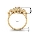thumbnail image 3 of Bague de Mariage pour Femme en Argent Sterling 925, Forme Coussin, Lapis 6x4 mm, 3 of 4
