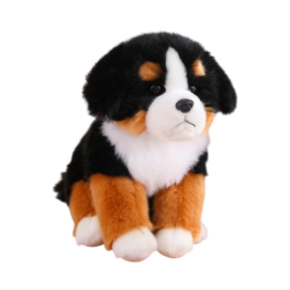 Bunblic Cartoon Stuffed Dog Toy Stuffed Animals Funny Decoration Lovely Kids Toy Home Decor Sofa Ornaments Hugging Toy for Kids Bernese Mountain Dog