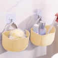 thumbnail image 3 of EGNMCR Storage Containers Wall Hanging Basket Wall Mounted Plastic Fruit And Vegetable Storage Hanging Basket Hanging Vegetable Basket For Kitchen 3 Pack. Hanging Basket, 3 of 7