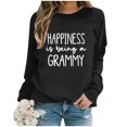thumbnail image 2 of WEAIXIMIUNG Sweat-Shirt Surdimensionné pour Femmes Mode Décontractée Couleur Unie Manches Longues Imprimé Lettre Col Rond Hoodie, 2 of 4