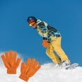 thumbnail image 1 of Meitianfacai Winter Warm Solid Color Knitted Kids Gloves Split Finger Gloves, 1 of 9