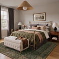 thumbnail image 3 of KUETH 5’x7’ Vintage Indoor Rug for Living Room, Bedroom & Dining Room - Low Pile, Non Slip and Machine Washable Chenille Area Rug, 3 of 7