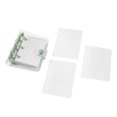 thumbnail image 4 of Mini Transparent 3ring Binder Covers Mini Transparent 3Ring Binder Covers With Grid Inner Page And Binder Pockets Mini Loose Leaf Notebook Binder Clear PVC Binder Cover With Snap, 4 of 8