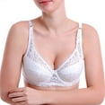 thumbnail image 1 of Saving Clearance 2025！Womens Plus Size Bras,,Woman's Solid Color Front Buckle Elastic Style Medium Sized Bra Without Steel Rim, 1 of 3
