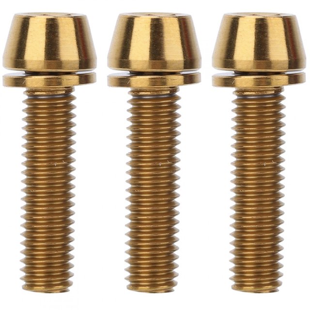 Filfeel Titanium Alloy Stem Screw Bicycle Stem Set Screw Stem Screws, Road Bike For Bike Handlebar Stem Screws Bicycle Bicycle Disc Brake Clamp Set Screw