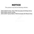 thumbnail image 2 of Transit Auto Rear Complete Suspension Shocks Strut and Coil Spring Mount Assemblies Kit for Car 2003-2008 Toyota Corolla Matrix Pontiac Vibe - Left Right Side (Driver Passenger) K78A-100285, 2 of 2
