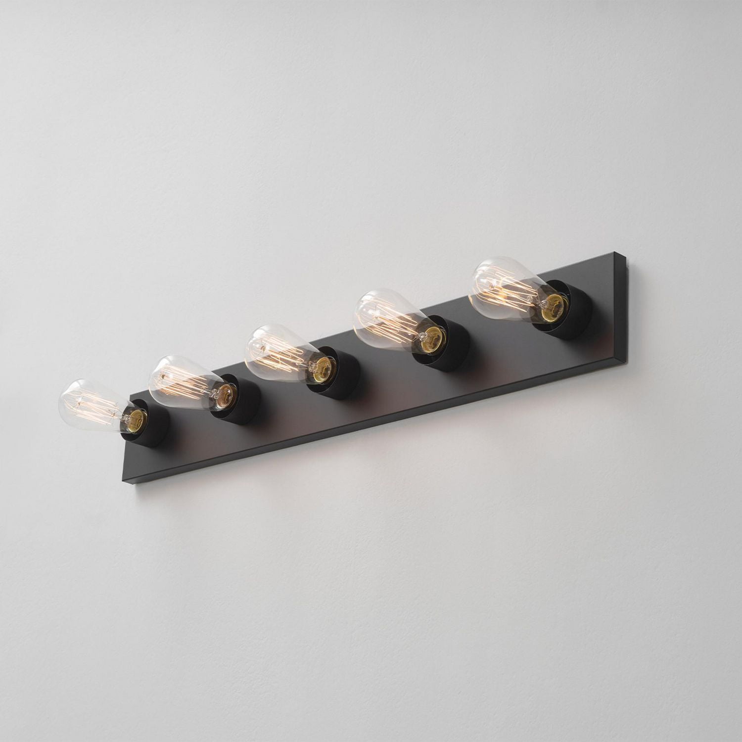 Applique murale à 5 ampoules Alden, noir mat