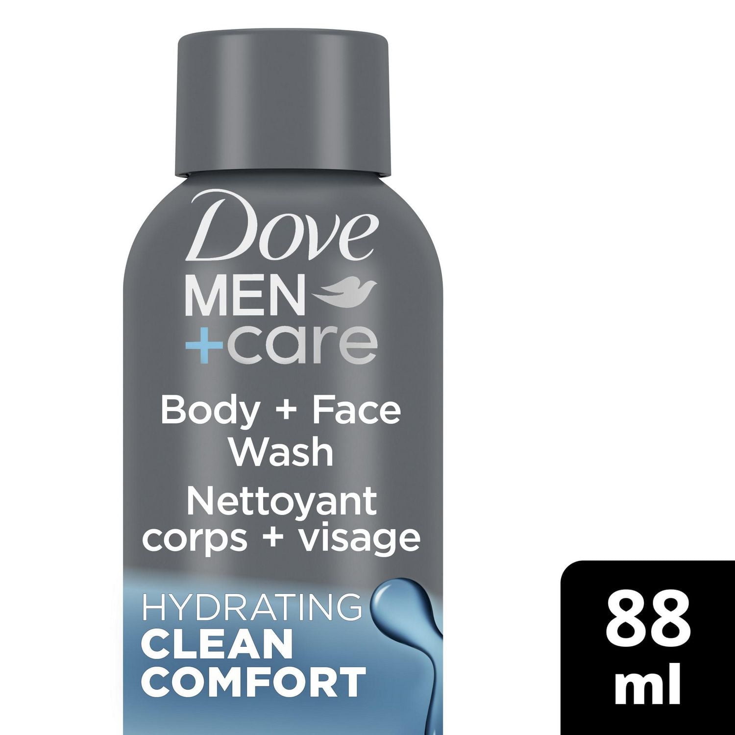 Dove Men+Care Nettoyant Corps + Visage Confort Propre Hydratant, 88 ml