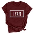 thumbnail image 3 of Meichang Hauts de Vacances pour Femmes T-Shirt de la Saint-Valentin Imprimé Drôle Manches Courtes Col Rond Mignon Coupe Ample T-Shirts de Vacances Saint-Valentin, 3 of 5