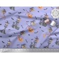 thumbnail image 3 of Soimoi Modal Satin Fabric Magic Potion,Bat & Witch Halloween Print Fabric by Yard 42 Inch Wide, 3 of 3