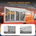 thumbnail image 4 of BeesClover Serving Window With 4 Horizontal Sliding Screen Windows & Awning Door & Drag Hook, Aluminum Alloy Concession Serving Window for Food Trucks Concession Trailers, 4 of 7
