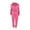 Pink, variant on Enjoytime Winter Outfits for Women Casual Solid Color Long Sleeve Cropped Sweatshirts Lounge Pants Sweat Set Casual Travel Loungewear