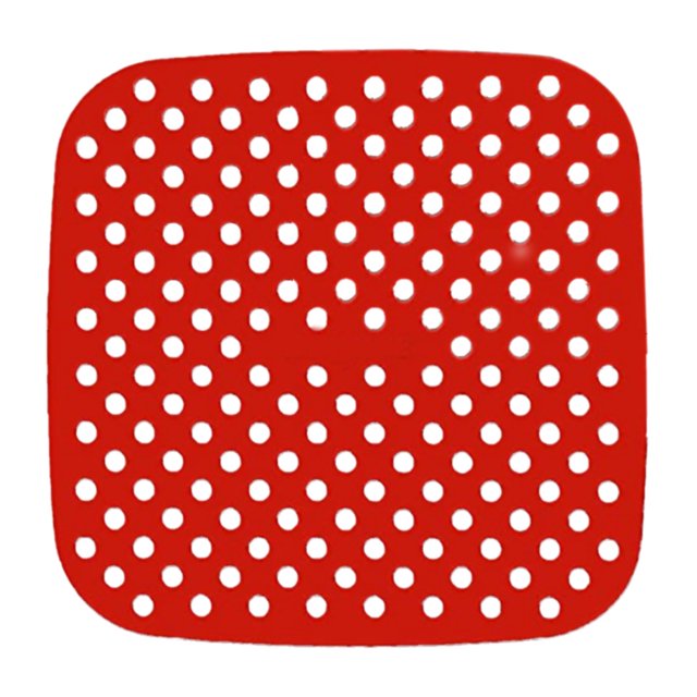 Hinati Liquidation Éclair 2 Pcs Accessoires pour Friteuse à Air Chaud 7,5 Po Réutilisables Doublés avec Coussinet en Silicone Rouge+noir Accessoires pour Friteuse à Air Réutilisables de Remplacement Antiadhésifs et Résistants à l'Huile pour un Nettoyage Facile