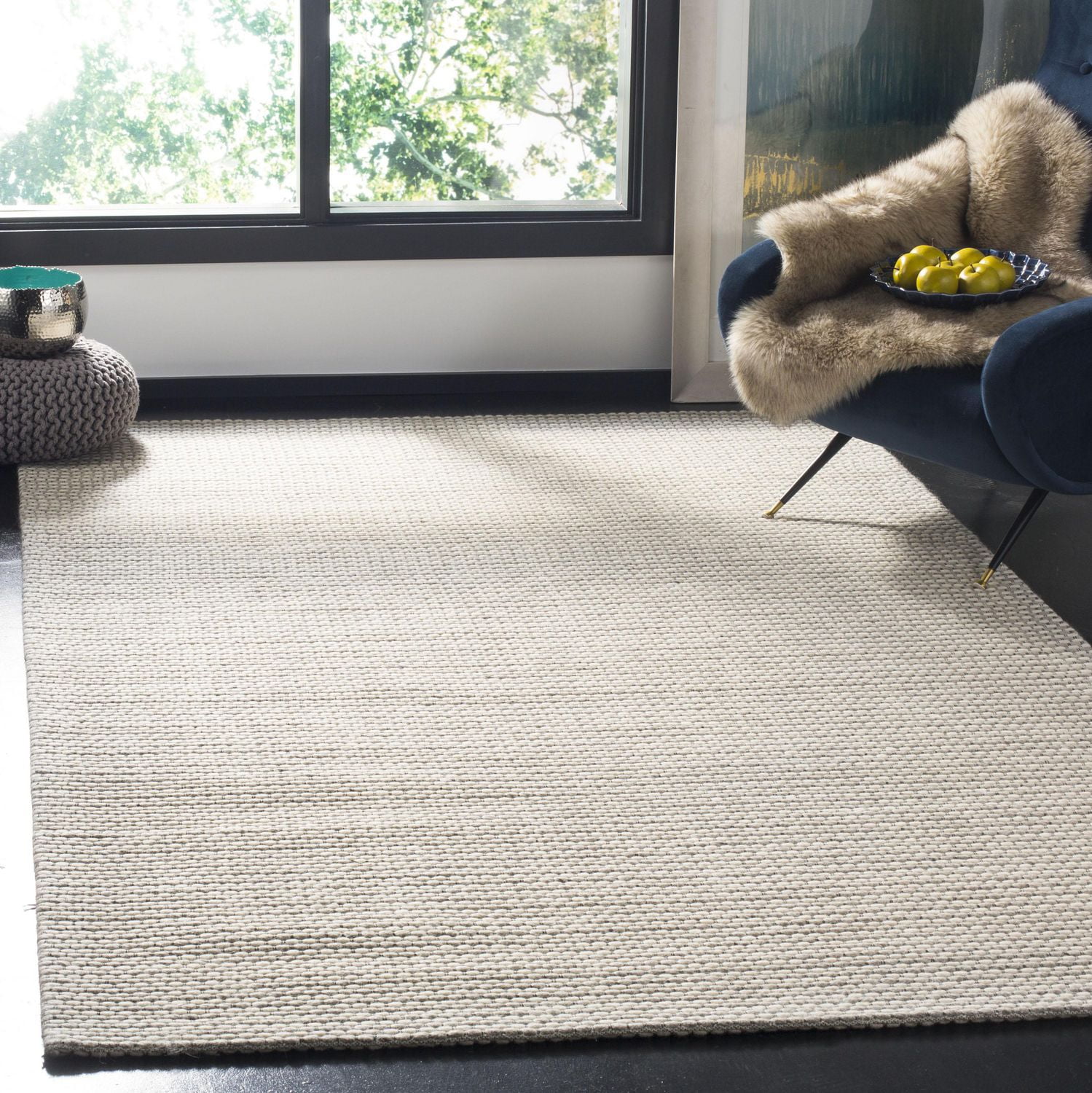 Safavieh Natura Corine Braided Area Rug, Silver / Ivory, 6' X 9'