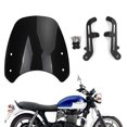 thumbnail image 1 of ABS Plastic Motor Windshield WindScreen for Triumph Bonneville T100 T120 Carbon, 1 of 10