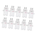 thumbnail image 2 of 10Pcs Empty Juice Bottles Gingerbread Man 500ml for Tea Fridge Juice Juicing Clear, 2 of 9