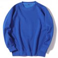 thumbnail image 3 of Ediodpoh Chandail pour Homme Ajusté Automne Décontracté Uni à Col Rond Haut Couleur Col Rond Long Manteau Automne Poche Manches Longues Blouse pour Homme Chandail à Col Rond Bleu TG, 3 of 3