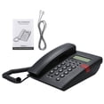 thumbnail image 2 of Desktop Battery-free Landline Telephone with Caller Identification Adjustable LCD Screen Brightness Black(US Telephone Line), 2 of 8