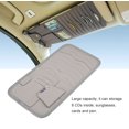 thumbnail image 2 of Organisateur de Pare-Soleil de Voiture Rangement Cd Sac de Rangement Cd Support Multifonction en Cuir PU Pare-Soleil de Voiture Rangement Cd Gris, 2 of 8