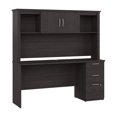thumbnail image 1 of Bureau d’ordinateur 65L avec huche Logan de Bestar, érable graphite, 1 of 4