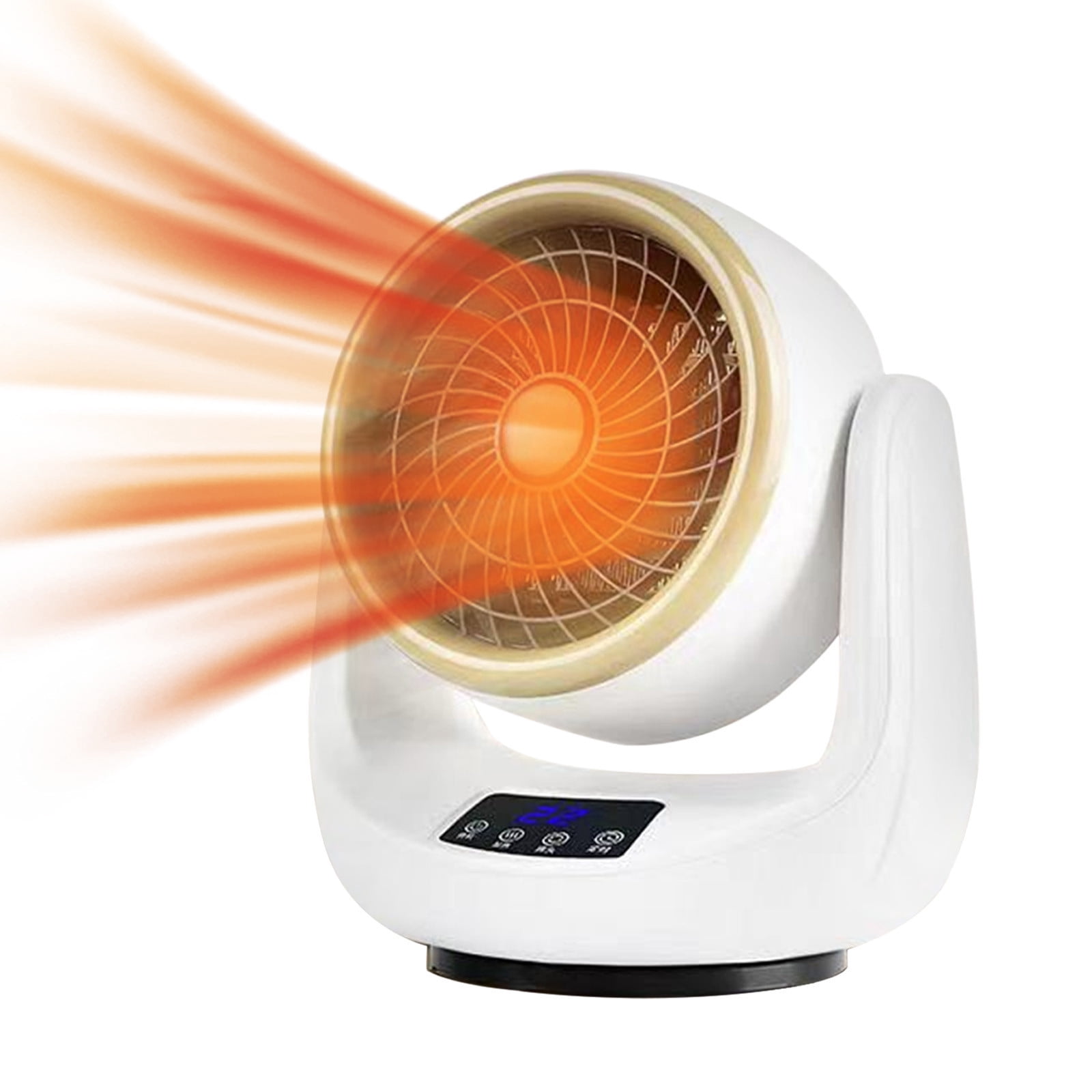 Suncoda Heater, Fan Heater & Fan, Ceramic Fan Heater, Touchscreen, 1000/1200/1500 Watt, Shakes The, 3 Overheating Protection, Mobile Heater for Rooms 30 M²