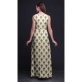 thumbnail image 2 of Bimba Robe Longue Décontractée à Imprimé Damassé pour Femmes, Col Rond, Sans Manches - Petit, 2 of 6