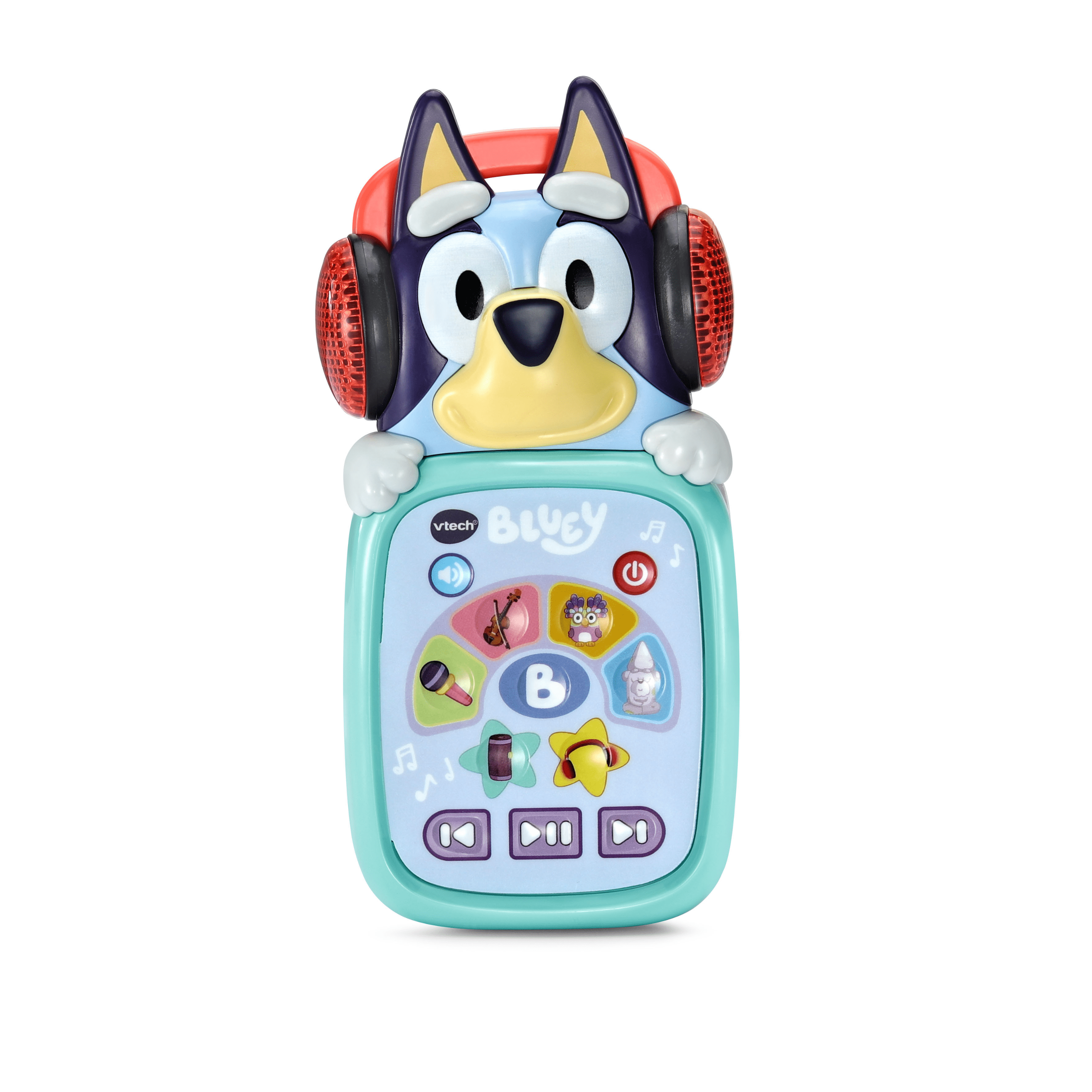 VTech Bluey Mon baladeur musical avec les chansons de la série pour les enfants - Version Anglaise, 3+ Ans