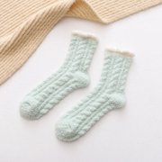 Socks Fuzzy Socks Slipper Socks Microfiber Sleeping Socks Soft Home Winter Socks For Women Sports Socks