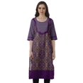 thumbnail image 1 of Moomaya Kurti de Designer Bollywood pour Femmes, Kurta Tunique Imprimée Longueur Genou, 1 of 6