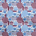 thumbnail image 1 of oneOone Polyester Spandex Medium Blue Fabric Beach Craft Projects Decor Fabric Printed By The Yard 56 Inch Wide, 1 of 4