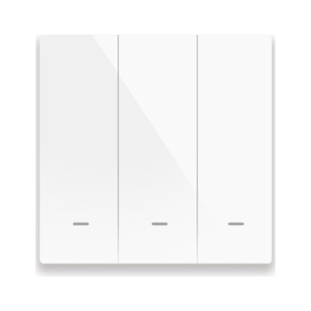 Yeacher Wireless Wi-Fi Smart Switch Light Switch Push Button ZigBee Switch Voice Control, Smart Life APP Control, Touch Control Compatible with Home Schedule, Timer, Countdown Needs Neutral Wire