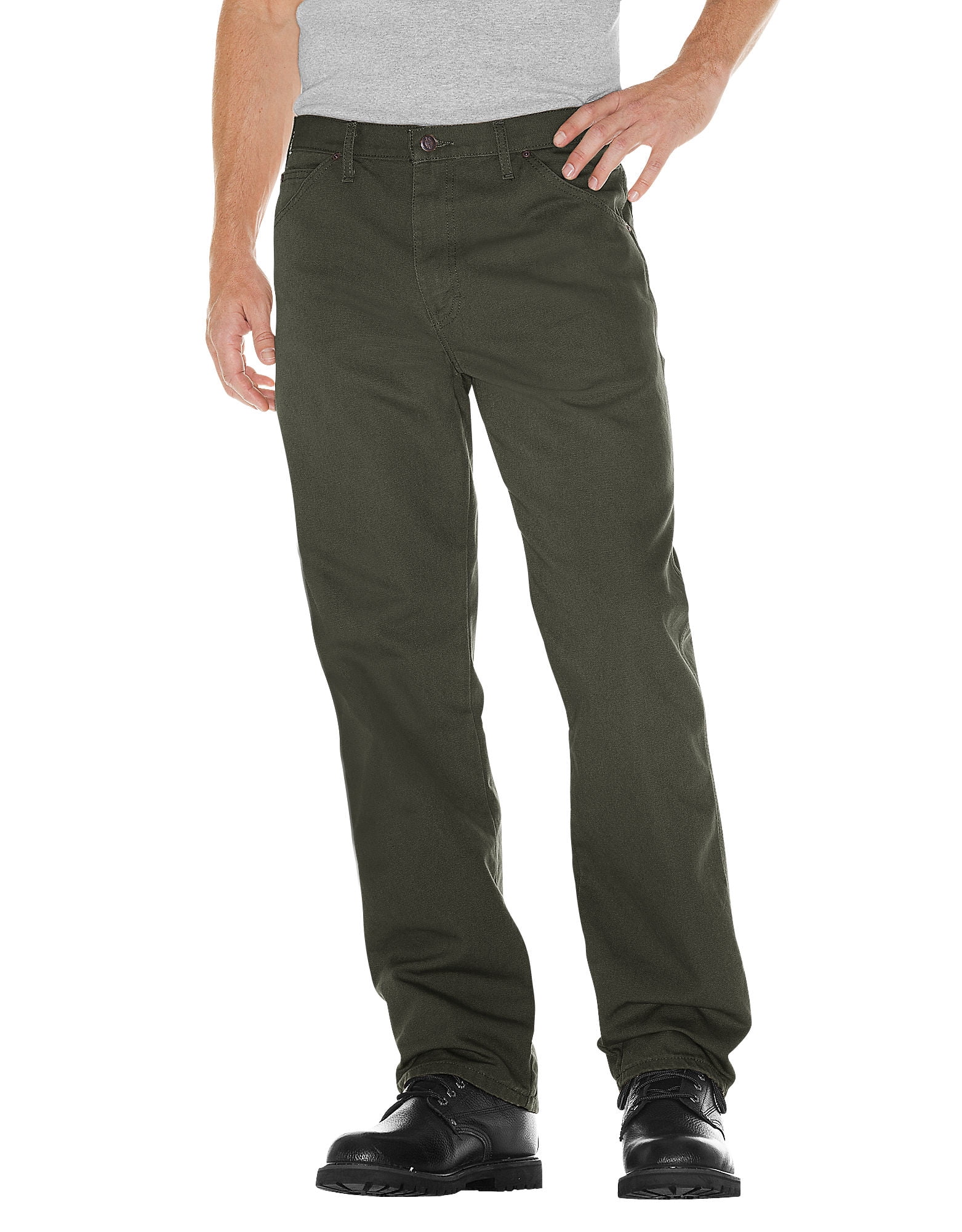 Dickies Mens Relaxed Fit Straight Leg Carpenter Duck Jeans, 42W x 30L