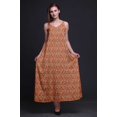 thumbnail image 3 of Bimba Robe Longue Sans Manches à Bretelles Spaghetti Imprimée d'Oiseaux en Rayonne pour Femmes - TG, 3 of 4