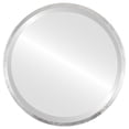 thumbnail image 1 of Miroir Rond Encadré London - Feuille d'Argent Brun - 19 Pouces x 19 Pouces, 1 of 7
