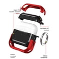 thumbnail image 4 of Armor Protective Case For Airpods Pro 3, Hard Shell With Metal Carabiner, Wireless Charging, 4 of 8