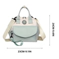 thumbnail image 2 of Baby Diaper Bag with Detachable Front Pocket | Compact Diaper Changing Bag for Parents | Water-Resistant Shoulder Bag for | Small Diaper Tote for Mom and Dad, 2 of 2