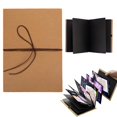 thumbnail image 1 of Scrapbook Album Photo Album With DIY Accessories Set, Stretchable Folding Paper Memory BookforWedding Anniversary, Medium Size, Black Card Inner Pages, 14 * 21cm,forPhotos, Wedding, 1 of 9