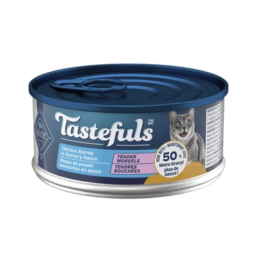 Blue Buffalo Tastefuls Adult Cat Wet Food, Chicken Morsels in Gravy