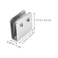 thumbnail image 2 of FUEENIRVA 4 Pcs Clips de Retenue en Verre Clips de Miroir en Acier Inoxydable Support d'Étagère pour Salle de Bain, 2 of 8