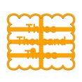 thumbnail image 1 of Cookie Mold Cooking Plastic Biscuit Form Mould Kitchen Form Mould Baking Biscuit Baking Maker with Good Wishes, Type D, 1 of 1