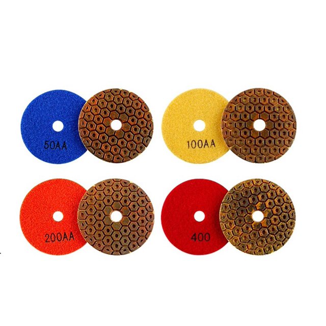 Bgsha 4 Inch Super Polishing Pads Copper Bond Wet For Granite Marble Concrete