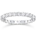 thumbnail image 1 of 1 1/2Ct Diamond Eternity Ring Womens Stackable White Gold Band Lab Grown, 1 of 2