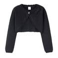 thumbnail image 1 of Besolor Girls Knit Cardigan Shrug Long Sleeve Button Closure Sweaters Cute Bowknot Front Cropped Tops Dress Cover Ups, 1 of 4