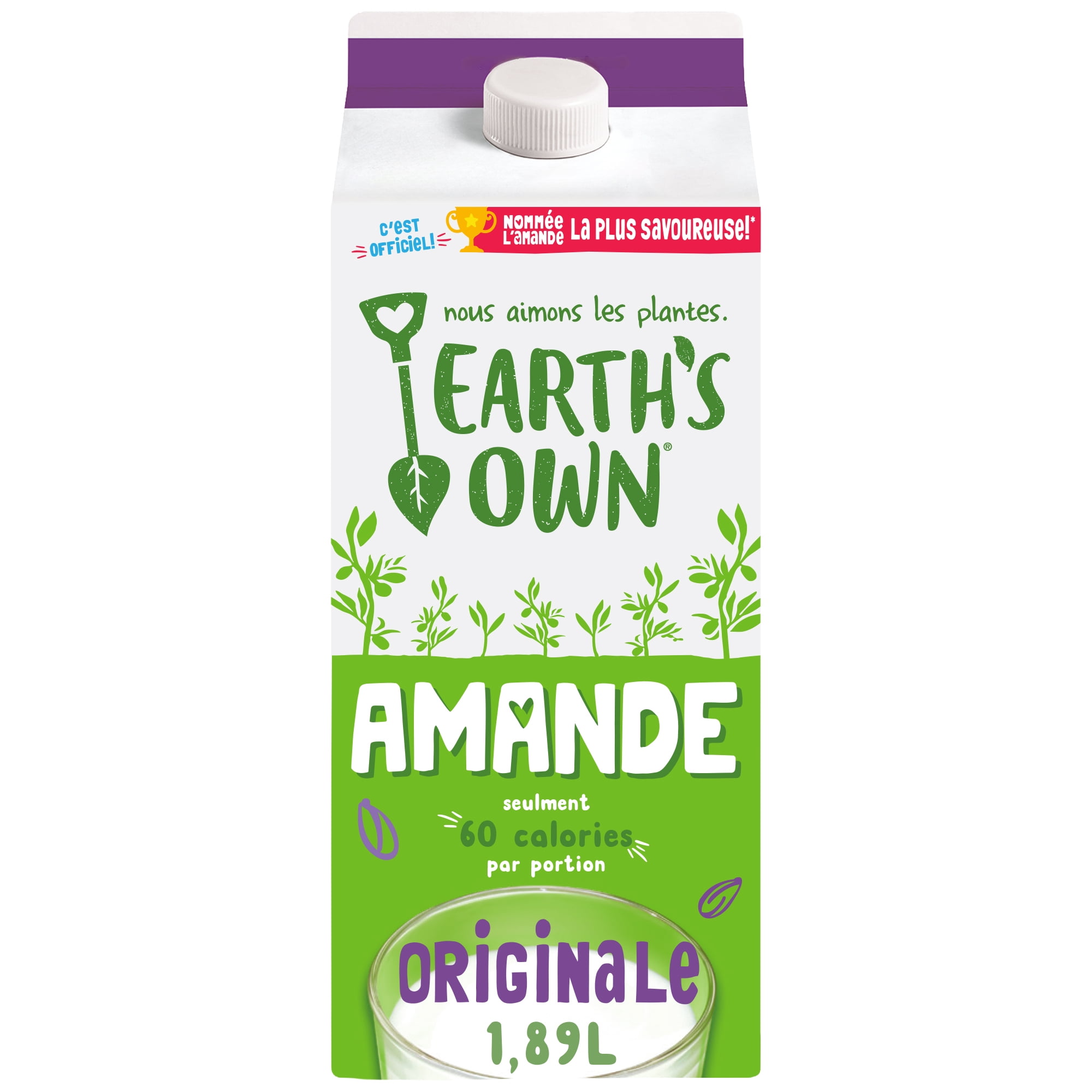 Earth's Own Original Almond Milk Alternative, 1.89L