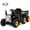 Black, variant on Costway 12V Kids Ride On Tractor with Trailer Ground Loader w/ RC & Lights Red